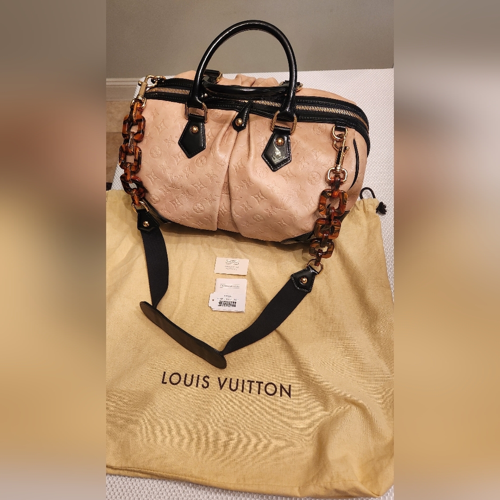Louis Vuitton Bag Purse Satchel Stephen Cuir Ivory Limited Edition Rare - Picture 2 of 8